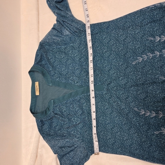 ‼️3/$30‼️Timeson Ladies Flowered Long Sleeve Top Medium greenish/teal - Picture 11 of 16